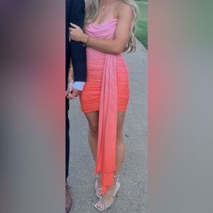 Hello Molly Pink and Coral Dress - Sz 4